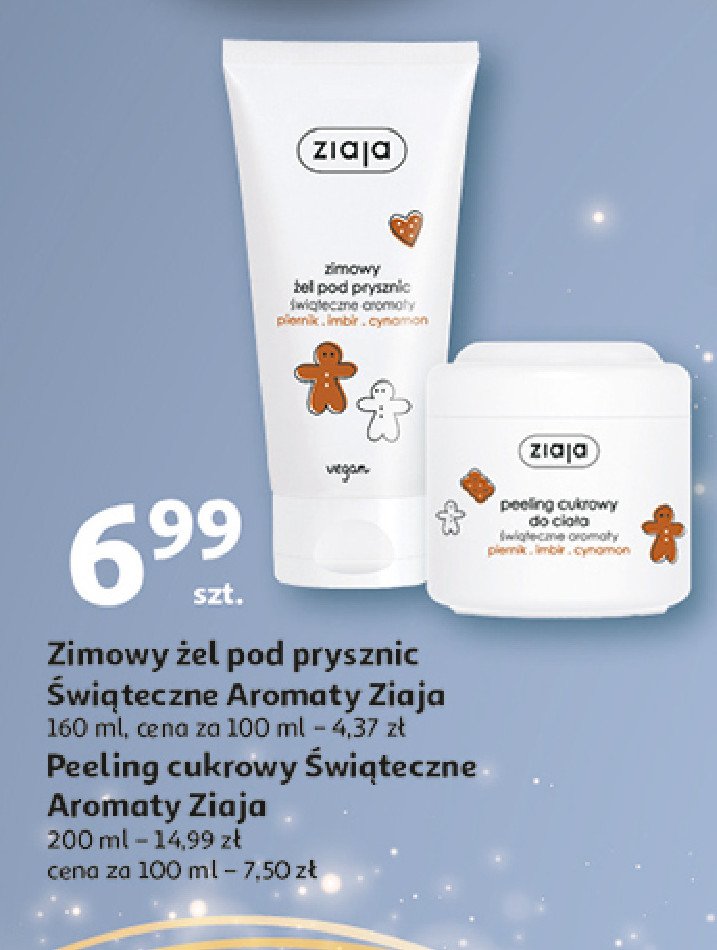 Żel pod prysznic piernik-imbir-cynamon Ziaja świąteczne aromaty promocja