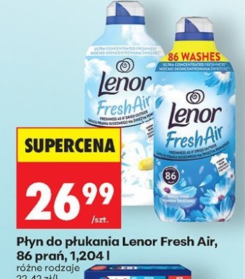 Płyn do płukania Lenor Fresh Air, 86 prań, 1,204 l promocja w Biedronka