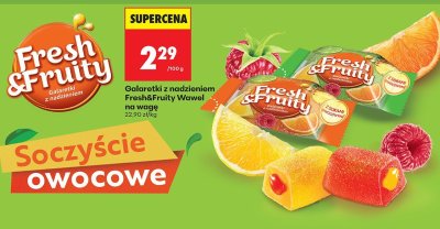 Galaretki z nadzieniem Fresh&Fruity  promocja w Biedronka