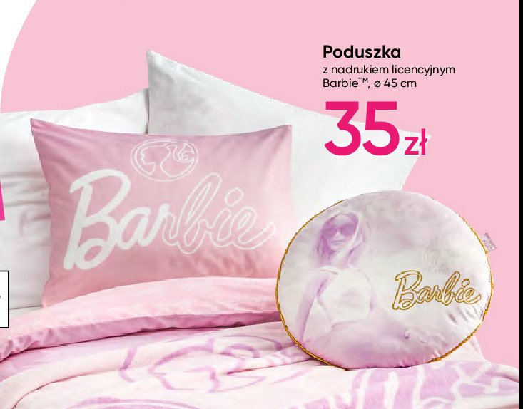 Poduszka barbie 45 cm promocja