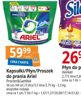 Kapsu艂ki do prania mountain spring Ariel all in 1 promocja