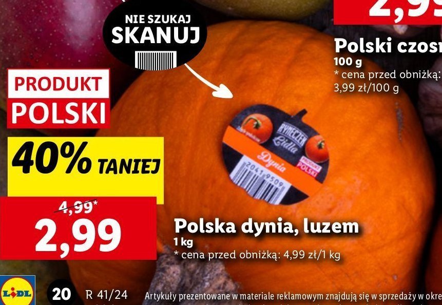 Dynia Ryneczek lidla promocja