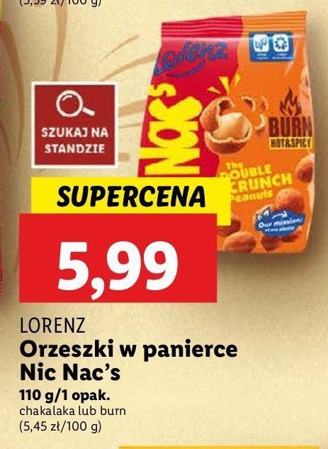 Orzeszki burn hot & spicy Lorenz nic nac's promocja