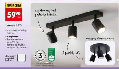 Lampa LED sufitowa promocja w Biedronka