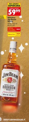 Whiskey Jim Beam White 0,7 l promocja w Biedronka