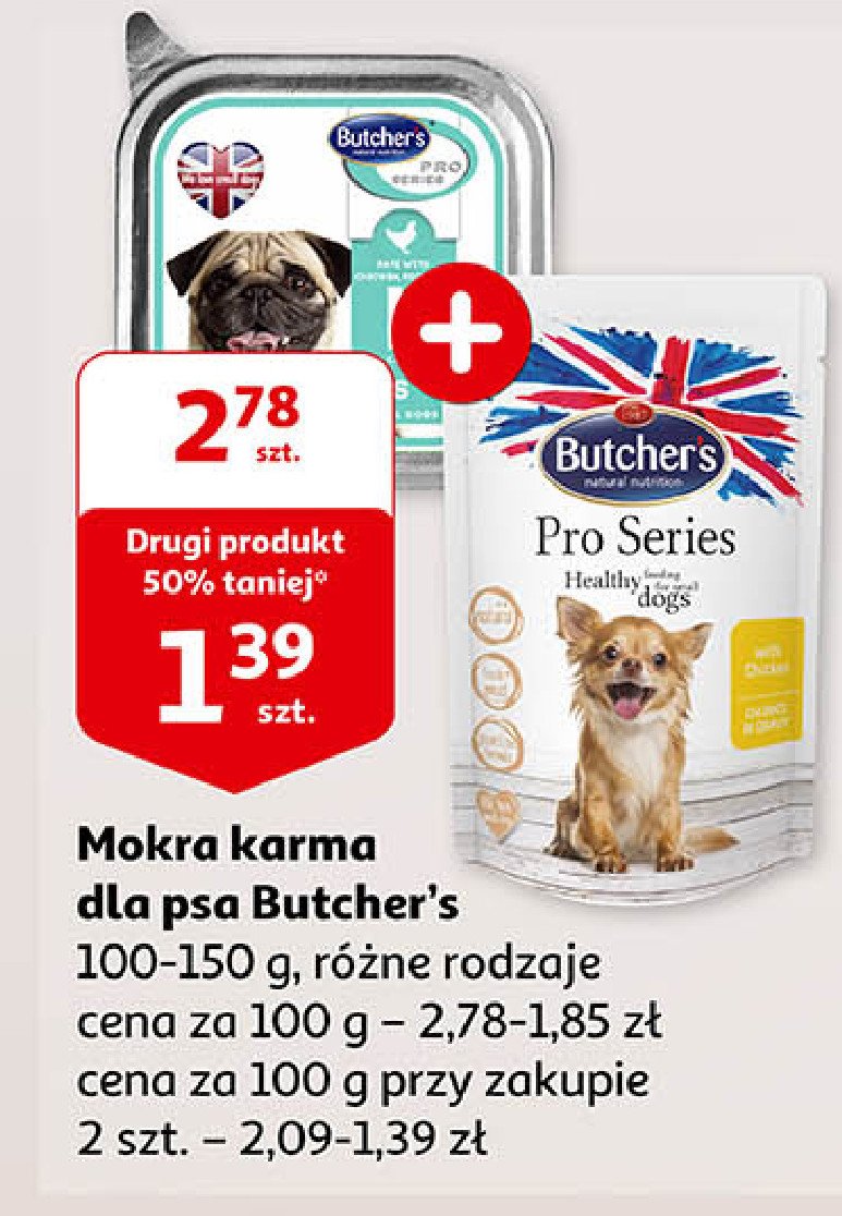Karma dla psa z kurczakiem, ryżem i warzywamil light Butcher's pro series promocja