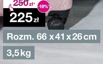 Walizka twarda hüftgold berlin 66x41x26cm 3,5kg promocja w Woolworth