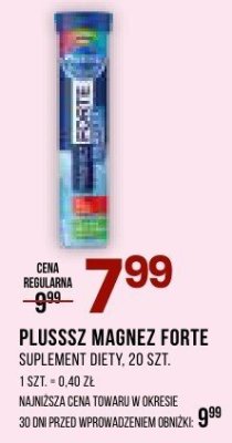 Suplement diety Plusssz Magnez Forte, 20 szt. promocja w Drogerie Natura