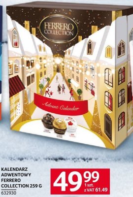 Kalendarz adwentowy Ferrero Collection 259 g promocja w Selgros