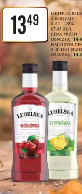 Likier Lubelska Cytrynówka promocja w Dino