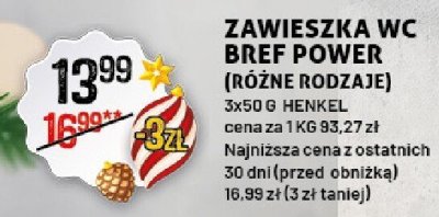 Zawieszka WC Bref Power (różne rodzaje) Henkel promocja w Arhelan