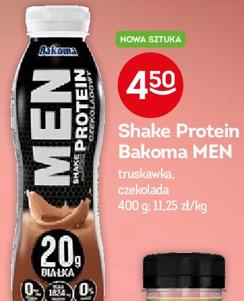 Shake proteinowy czekoladowy Bakoma men promocja