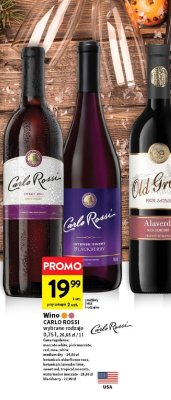 Wino CARLO ROSSI wybrane rodzaje promocja w Intermarche