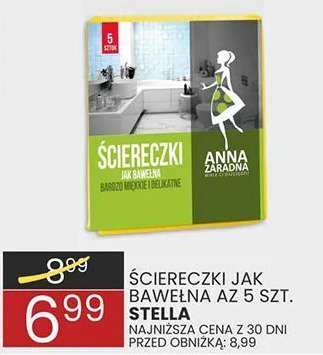 Ściereczki jak baweł­na A4 5 szt. Stella promocja w Wafelek