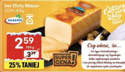 Ser promocja w Delikatesy Centrum