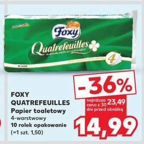 Papier toaletowy Foxy quatrefeuilles promocja