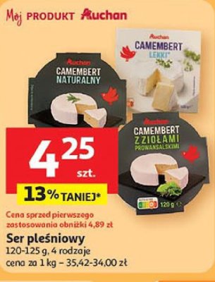 Ser pleśniowy Auchan promocja w Auchan