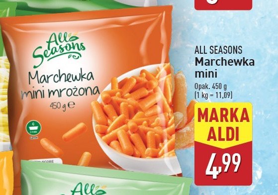 Marchewki mini All seasons promocja w Aldi