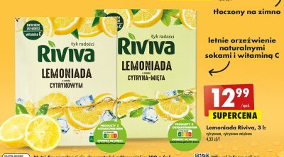 Lemoniada cytrynowa Riviva lemoniada promocja
