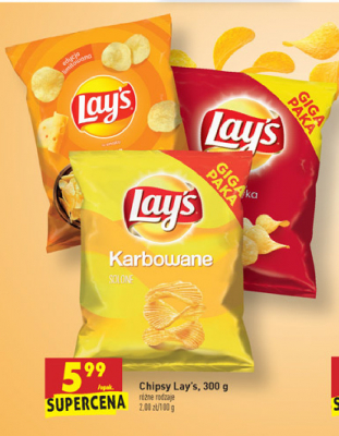 Chipsy serowe Lay's karbowane Frito lay lay's promocja