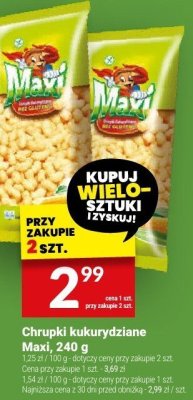Chrupki kukurydziane Maxi, 240 g promocja w Twój Market