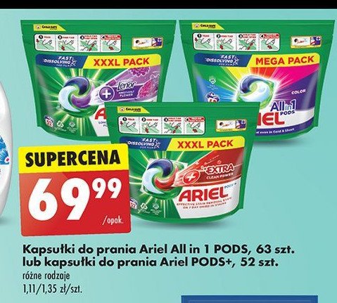 Kapsułki do prania lenor amethyst flower Ariel promocja