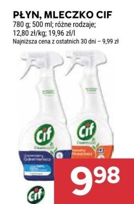 Mleczko Cif promocja w Stokrotka