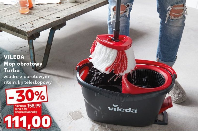 Mop obrotowy turbo Vileda promocja w Kaufland