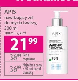 Nawilżający żel do mycia twarzy z kwasem hialuronowym APIS NATURAL COSMETICS promocja
