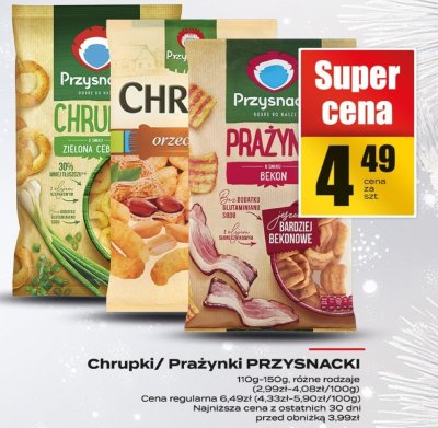 Chrupki/Prażynki PRZYSNACKI promocja w Supeco