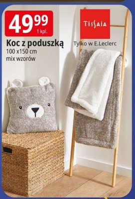 Koc z poduszką TiJjAiA promocja w Leclerc
