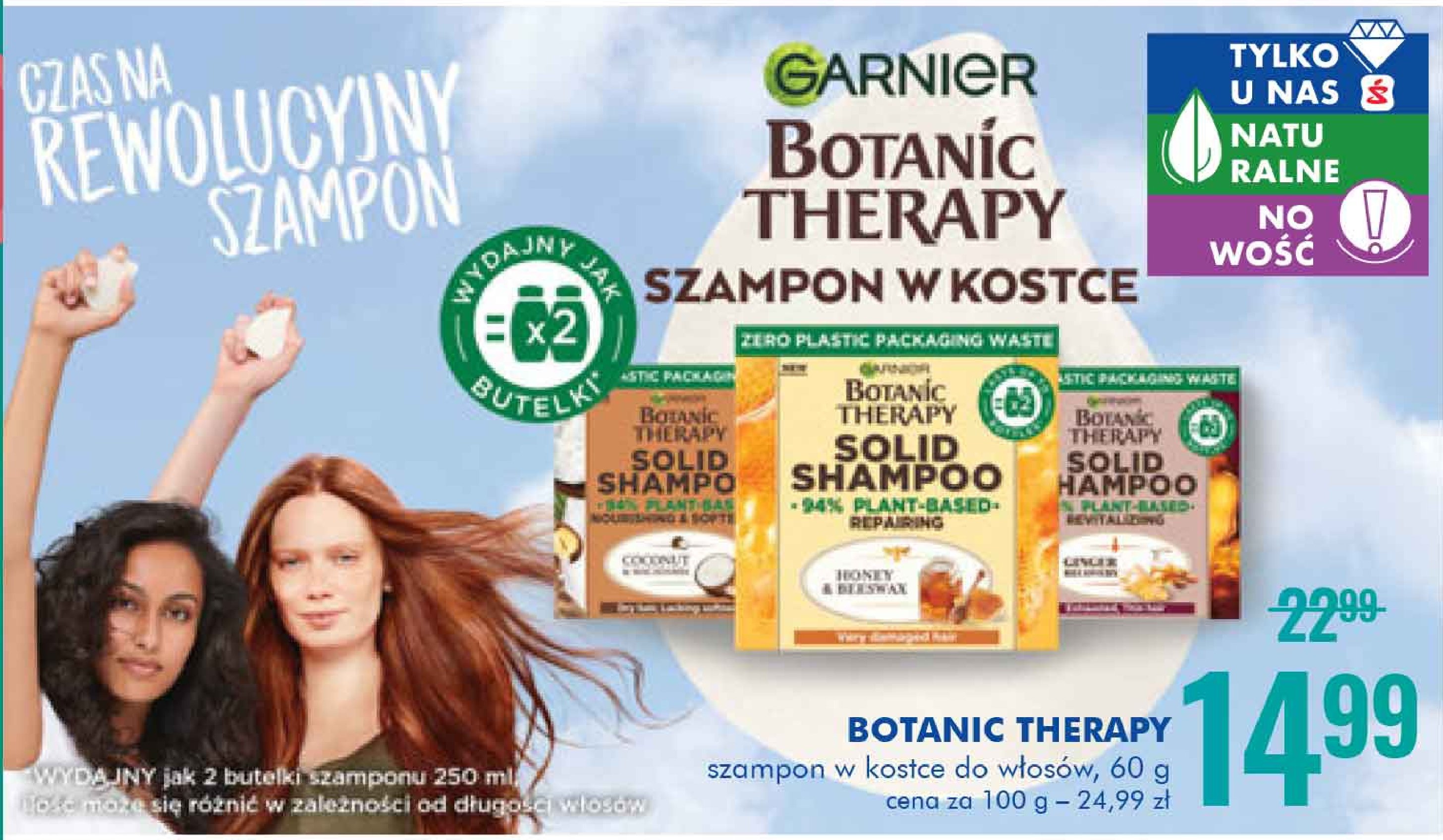 Szampon w kostce honey & bestwax Garnier botanic therapy promocja