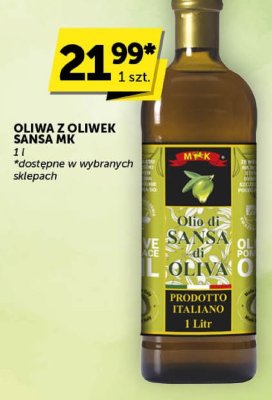 Oliwa z oliwek Sansa MK promocja w Euro Sklep