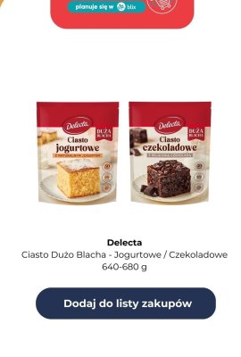 Ciasto Duża Blacha - czekoladowe promocja w Auchan