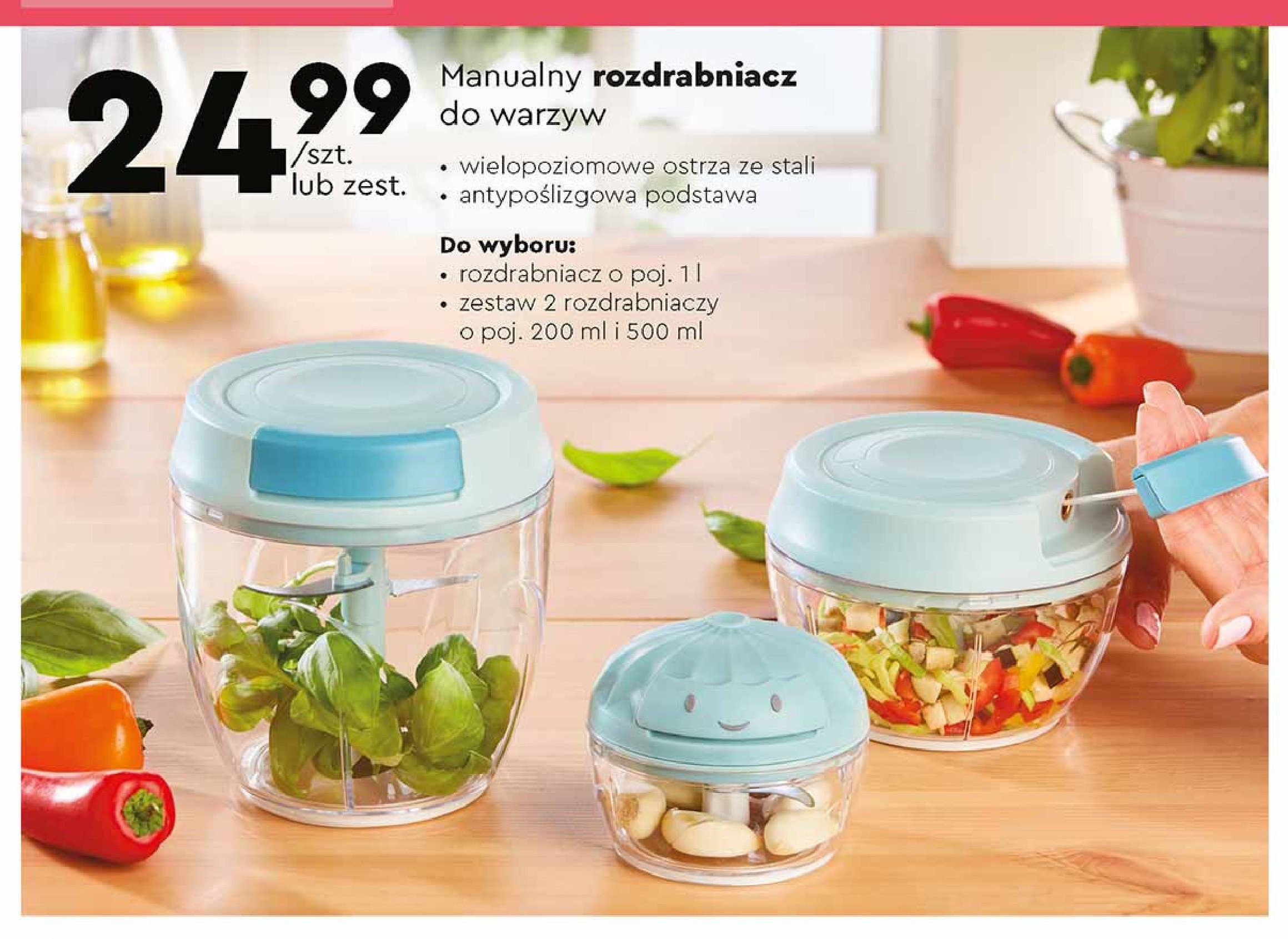 Rozdrabniacz do warzyw 500 ml + 200 ml promocja