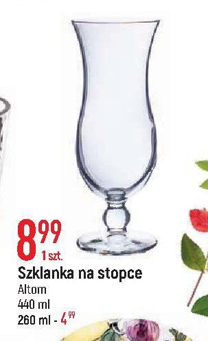 Szklanka na stopce 260 ml Altom design promocja w Auchan