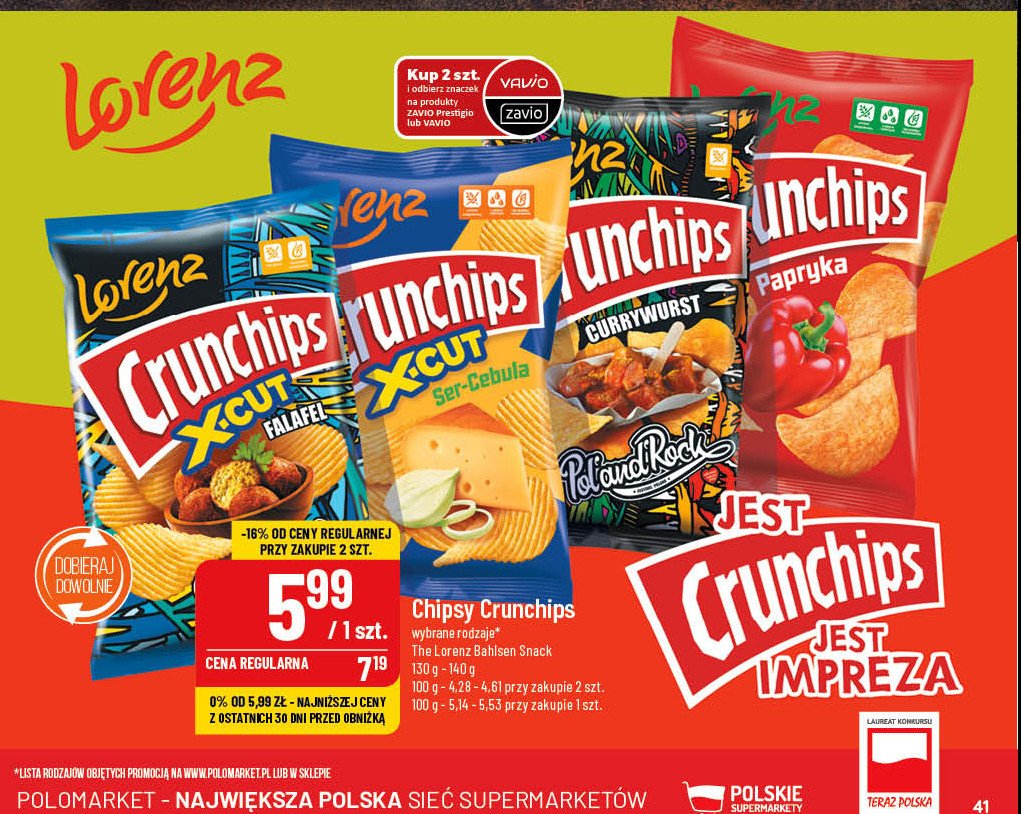 Chipsy curry wurst Crunchips Crunchips lorenz promocja