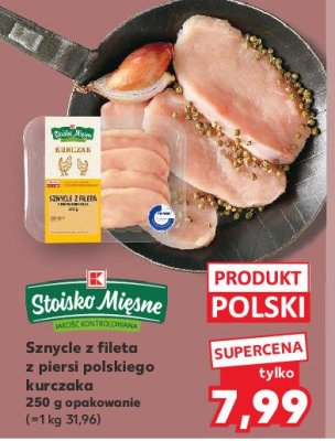 Sznycle z fileta z piersi kurczaka Stoisko mięsne promocja