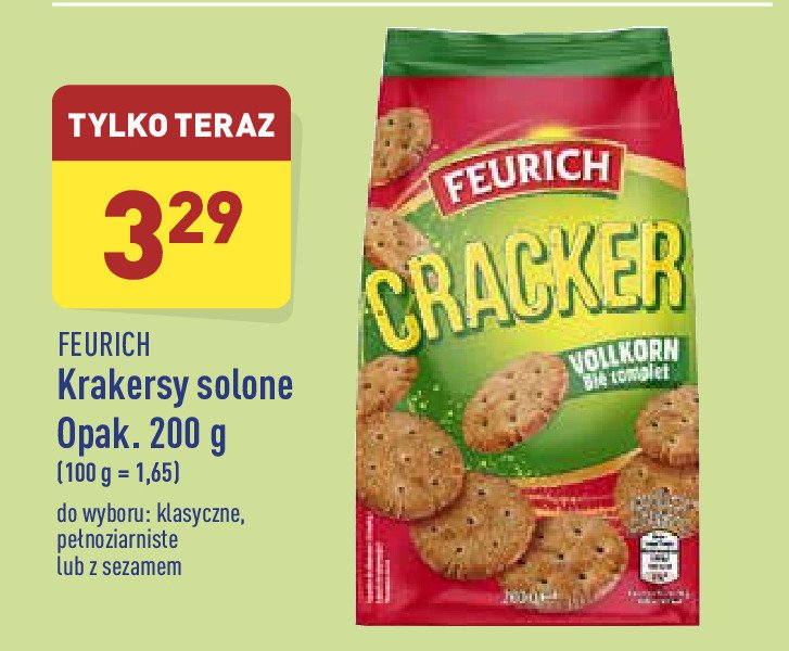 Krakersy pe艂noziarniste Feurich promocja