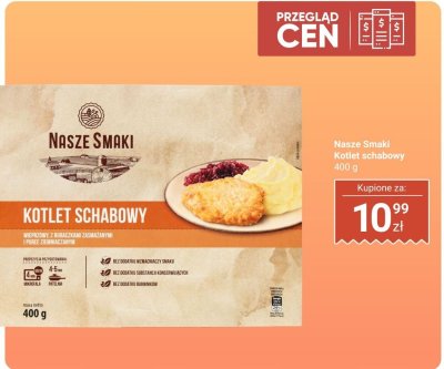 Kotlet schabowy Nasze Smaki promocja w Biedronka
