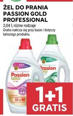 Żel do prania Passion Gold Professional promocja w Stokrotka