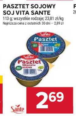 Pasztet sojowy Sante promocja