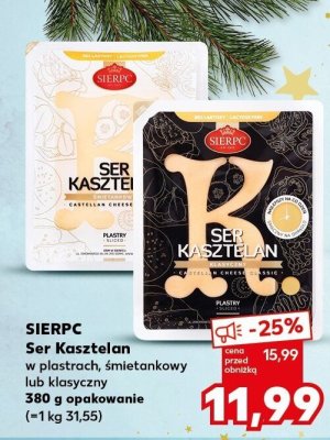 Ser kasztelan w plastrach, śmietankowy  promocja w Kaufland