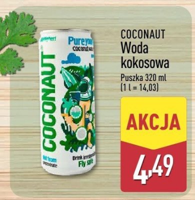 Woda kokosowa COCONAUT Pure promocja w Aldi