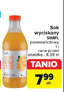 Sok pomarańczowy Simpl promocja