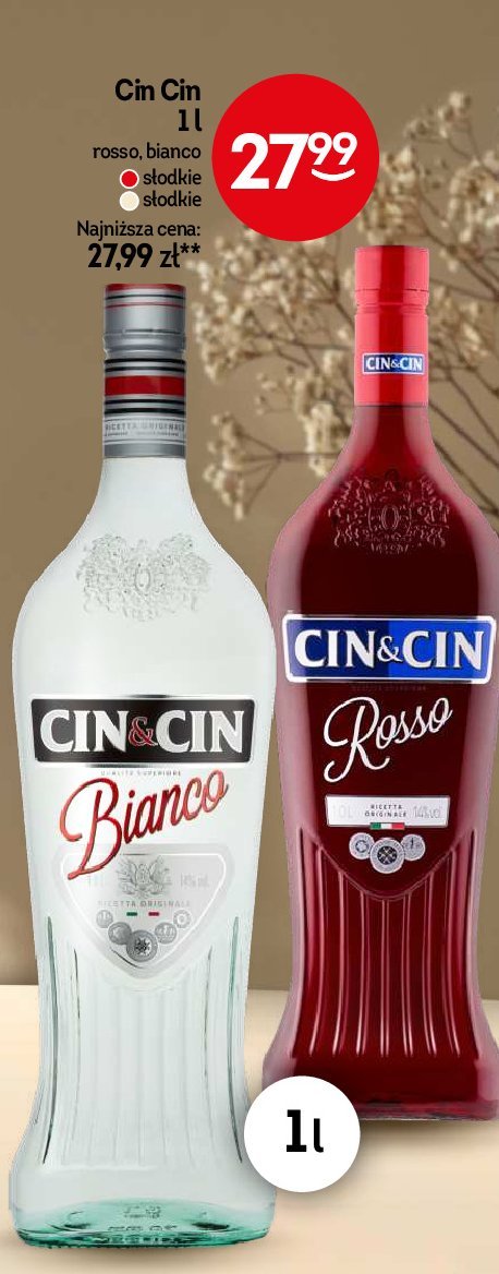 Vermouth Cin&cin bianco promocja w Żabka