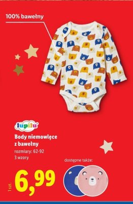 Body niemowlęce z bawełny  promocja w Lidl