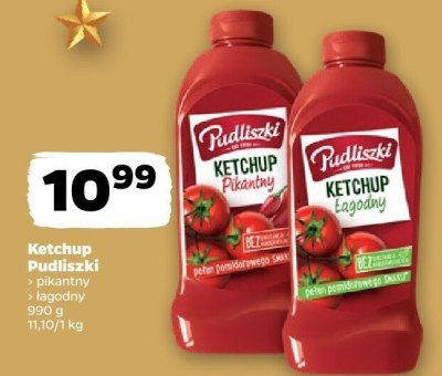 Ketchup Pudliszki pikantny / łagodny promocja w Netto