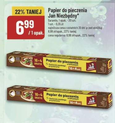 Papier do pieczenia Jan Niezbędny promocja w POLOmarket