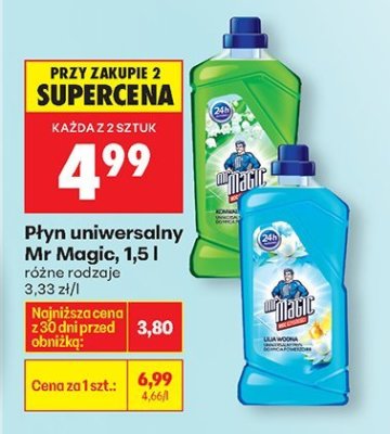 Płyn uniwersalny Mr Magic, 1,5 l promocja w Biedronka